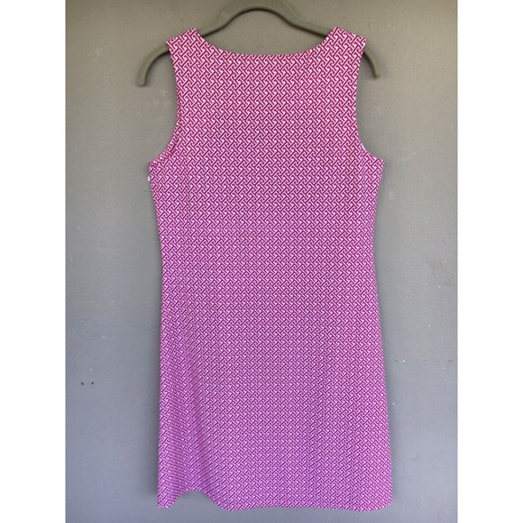 Jude Connally Dress Women's M Beth Pink Geo Print Sleeveless Jude Cloth - Picture 9 of 16